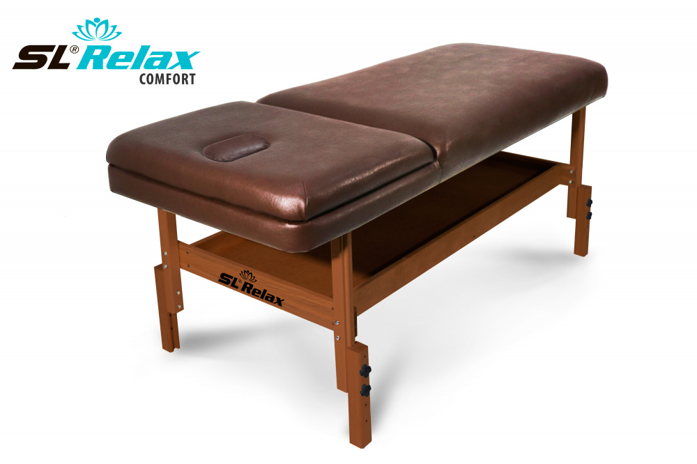 Массажный стол Relax Comfort коричневая кожа (№4 )